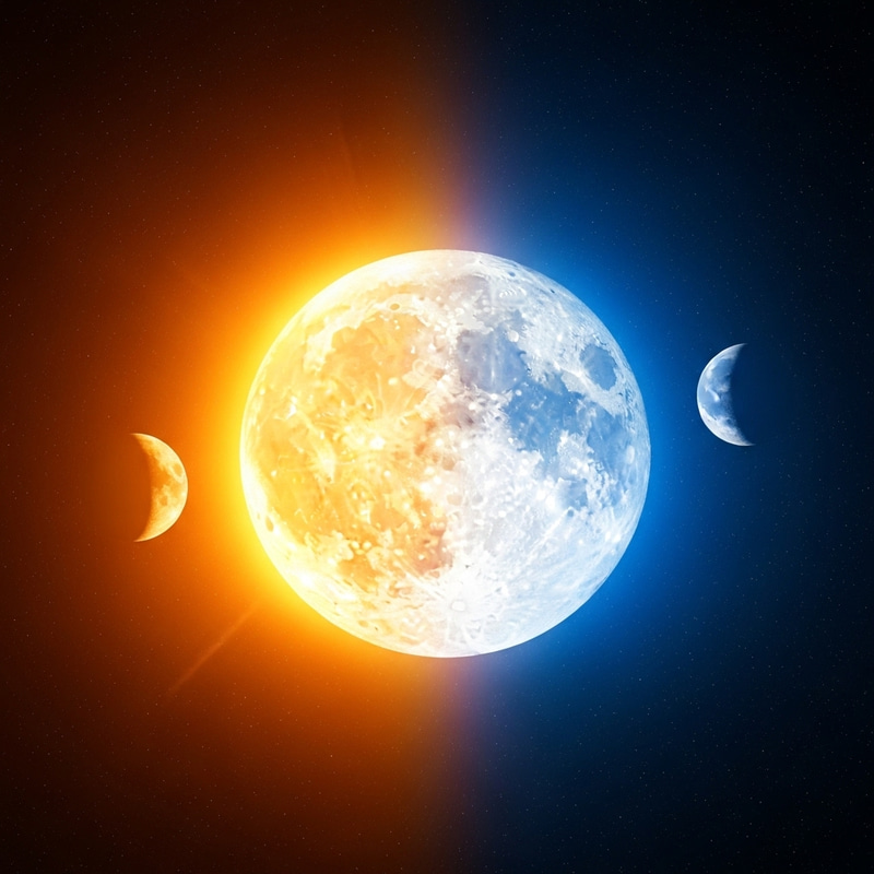 Celestial Harmony: Luna y el Sol Fantasy Cosmic Scene Celestial Harmony: Luna y el Sol Fantasy Cosmic Scene