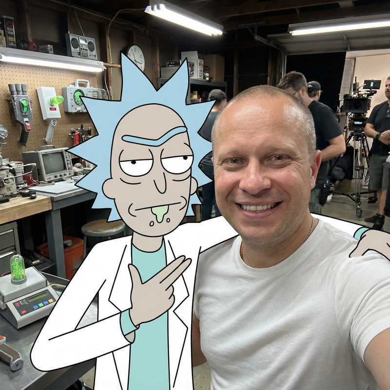 Ultra-Realistic Selfie with Rick Sanchez