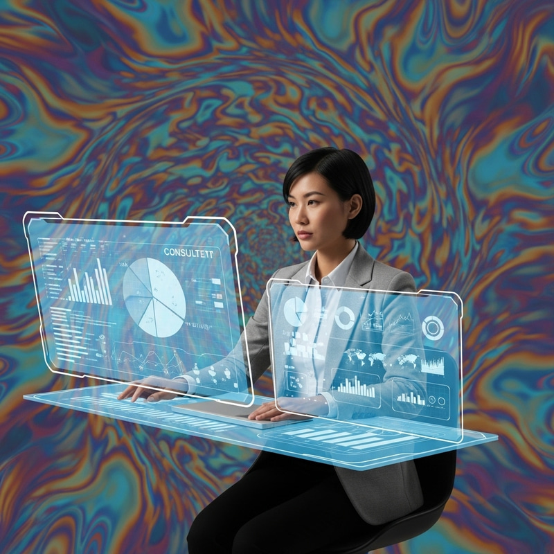 Professional Consultant in Abstract Workspace Professional Consultant in Abstract Workspace