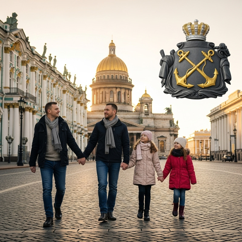 Unity and Support: Family Bond in Saint Petersburg