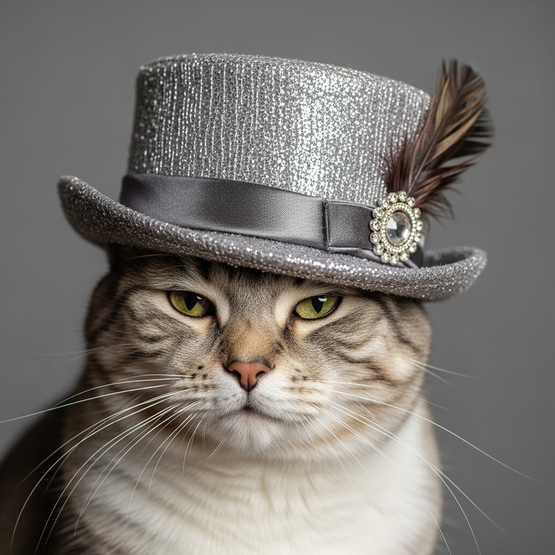 Elegant Feline: Stylish Cat Hat