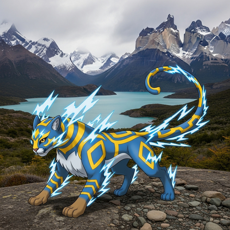 Electric Puma - Iconic Mythical Creature of Argentina Electric Puma - Iconic Mythical Creature of Argentina