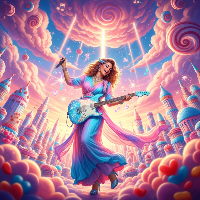 Taylor Swift's Dreamy Era: Lover in Cotton Candy Clouds