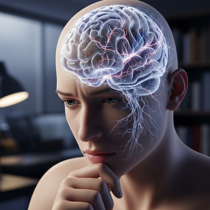 Human Figure Lost in Thought | Creative Brain Networks