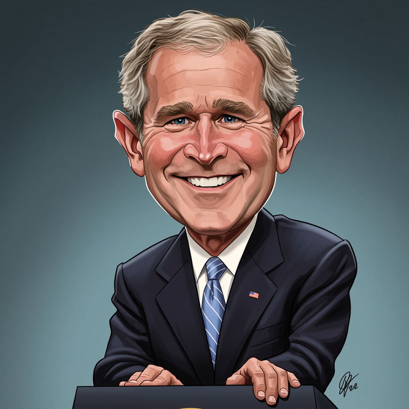 George W. Bush Caricature Art