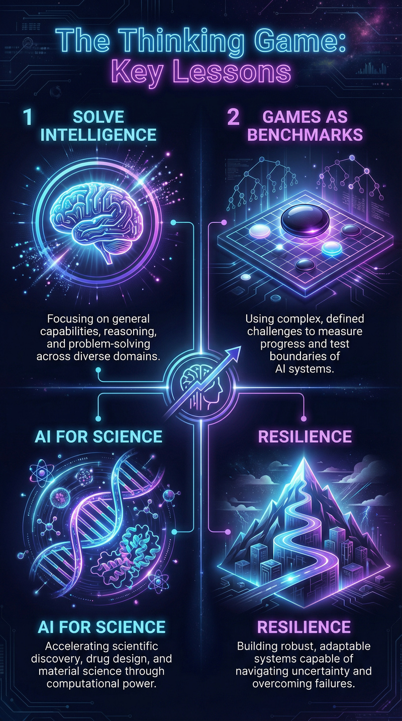 The Thinking Game: Key Lessons Infographic