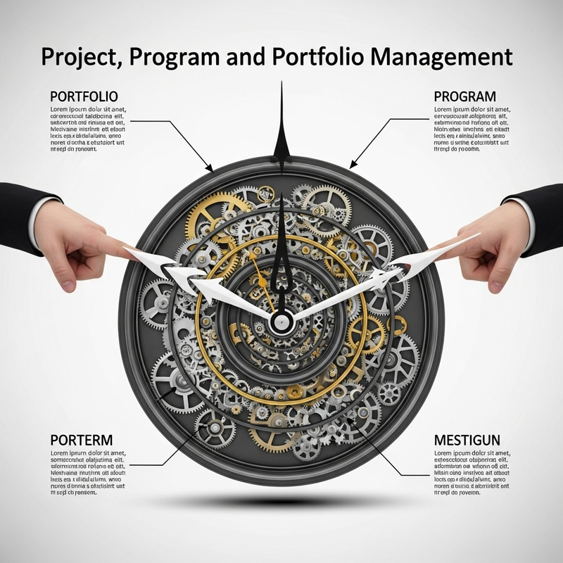 Innovative Agile Clock: Project, Programme & Portfolio Visual Innovative Agile Clock: Project, Programme & Portfolio Visual