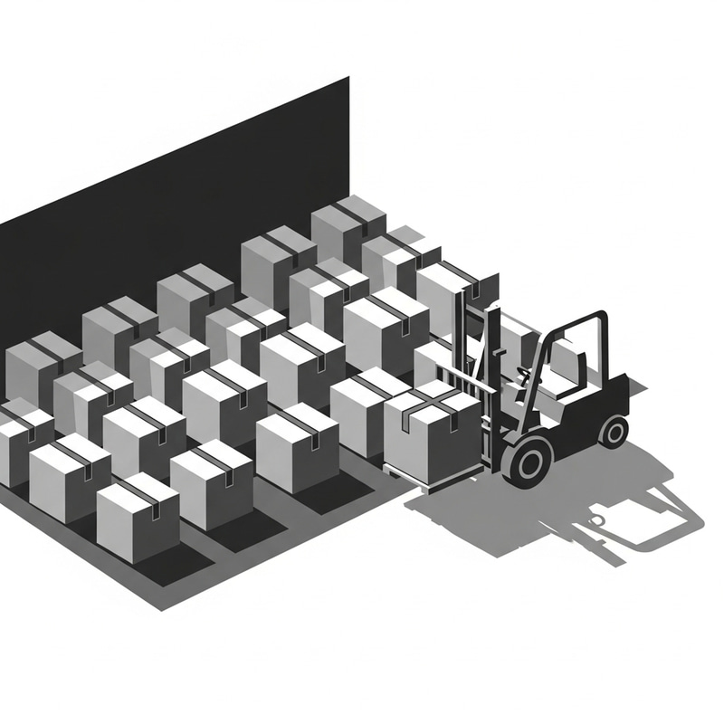 Minimalist Logistics: Warehouse & Forklift Design