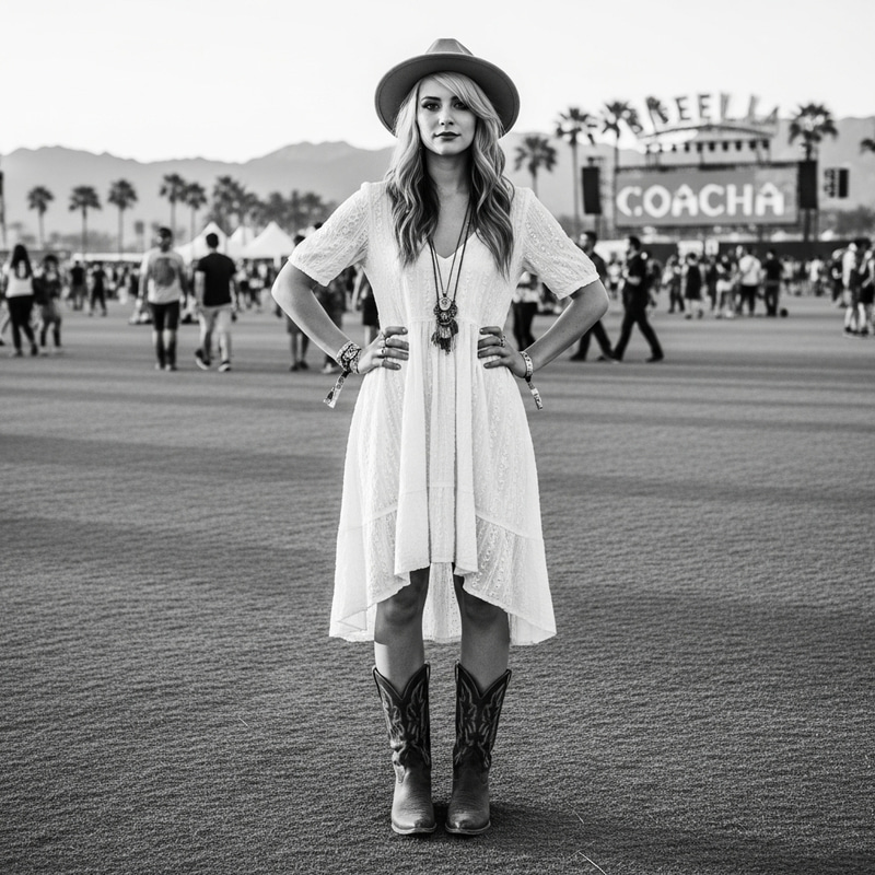 Bohemian Bridal Style at the Coachella Festival