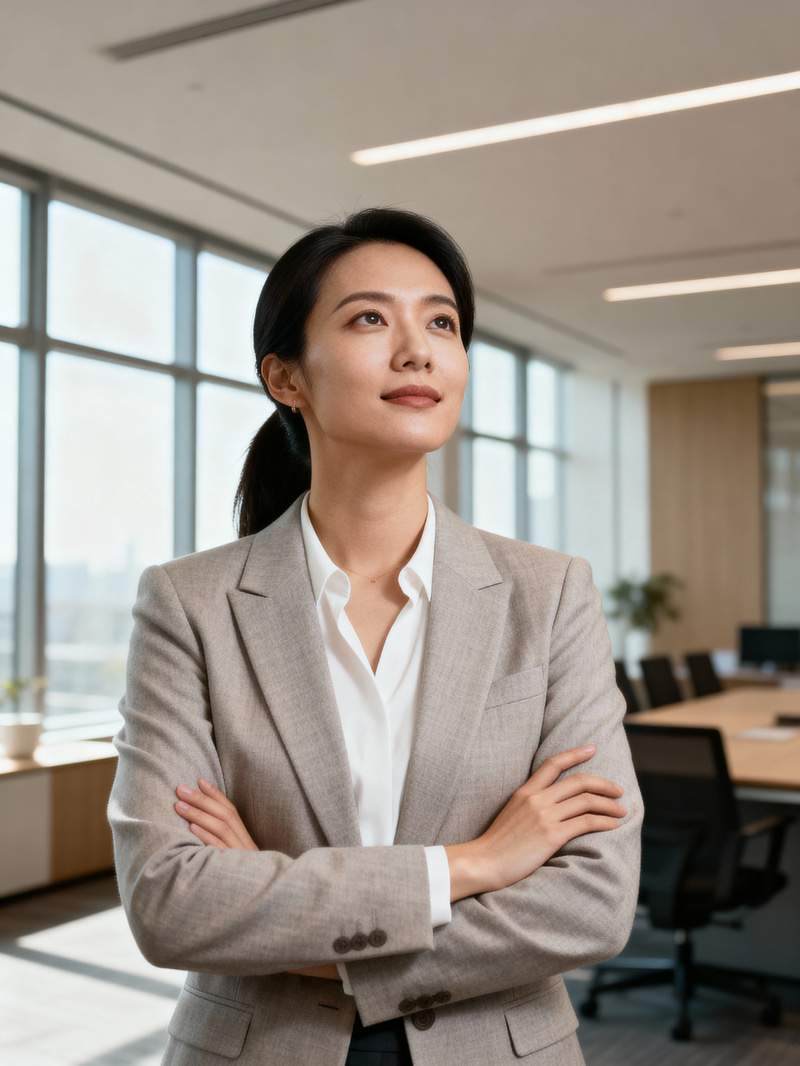 Confident Business Model LinkedIn Photo