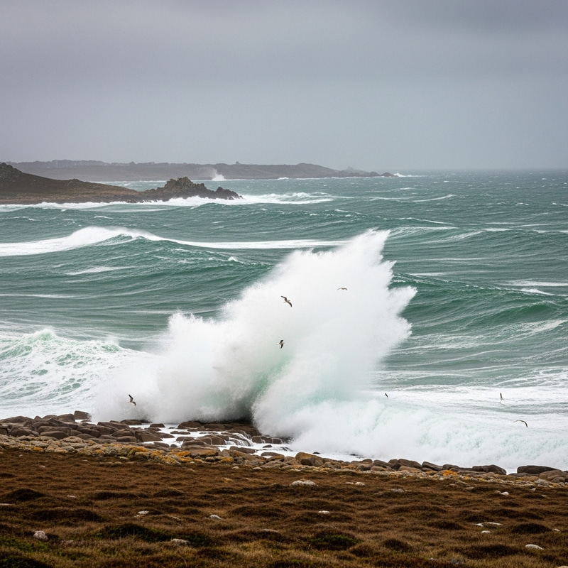 Wild Seascape in Brittany: Force of Nature Captured