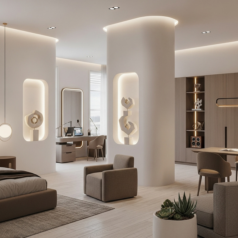 Sleek High-Modernism Aesthetic Interior Design | 3D Render