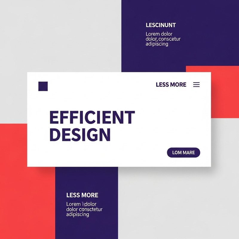 Efficient Minimalistic Design in Bold Colors Efficient Minimalistic Design in Bold Colors