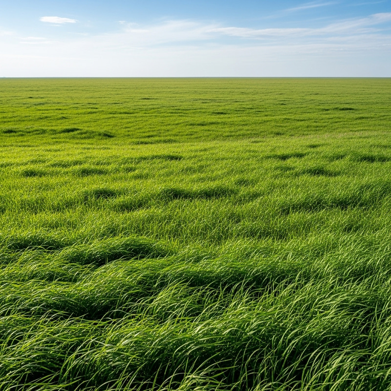 Lush Green Grass Flatlands | Natural Beauty