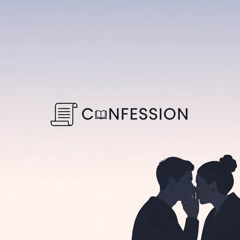 Confession Page Profile Picture | Silhouette Design for Empathetic Feel