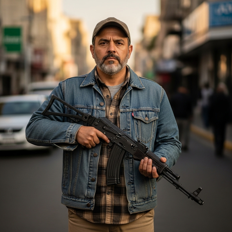 Mexican Man Holding AK-47: A Captivating Scene Mexican Man Holding AK-47: A Captivating Scene