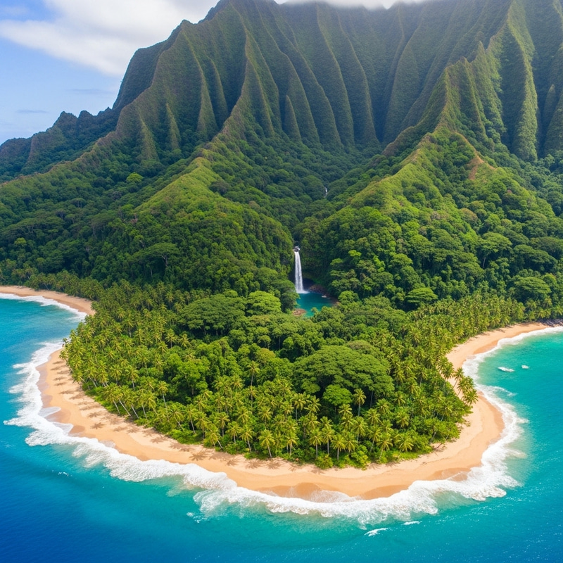 Tranquil Abandoned Island with Tropical Wildlife Haven Tranquil Abandoned Island with Tropical Wildlife Haven