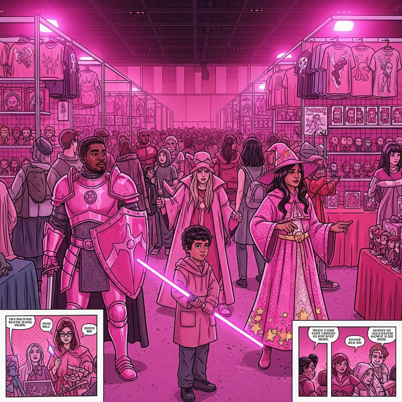 Pink Comicon: Diverse Cosplay & Pop-Culture Fun Pink Comicon: Diverse Cosplay & Pop-Culture Fun