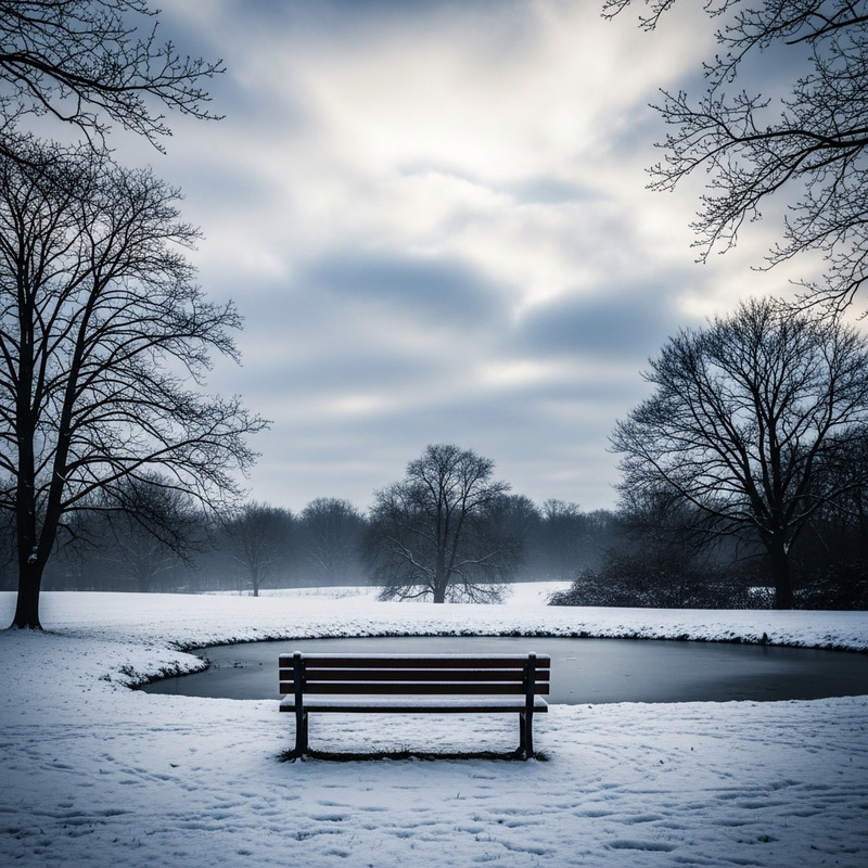 Sad Winter Scene Without You - Missing You in the Cold Sad Winter Scene Without You - Missing You in the Cold