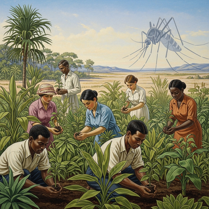 Planting Paradise Against Malaria | Diverse Oasis Landscape