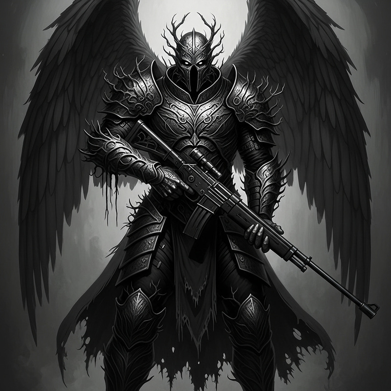 Mythical Villain with Organic Defense and Venom-style Wings Mythical Villain with Organic Defense and Venom-style Wings