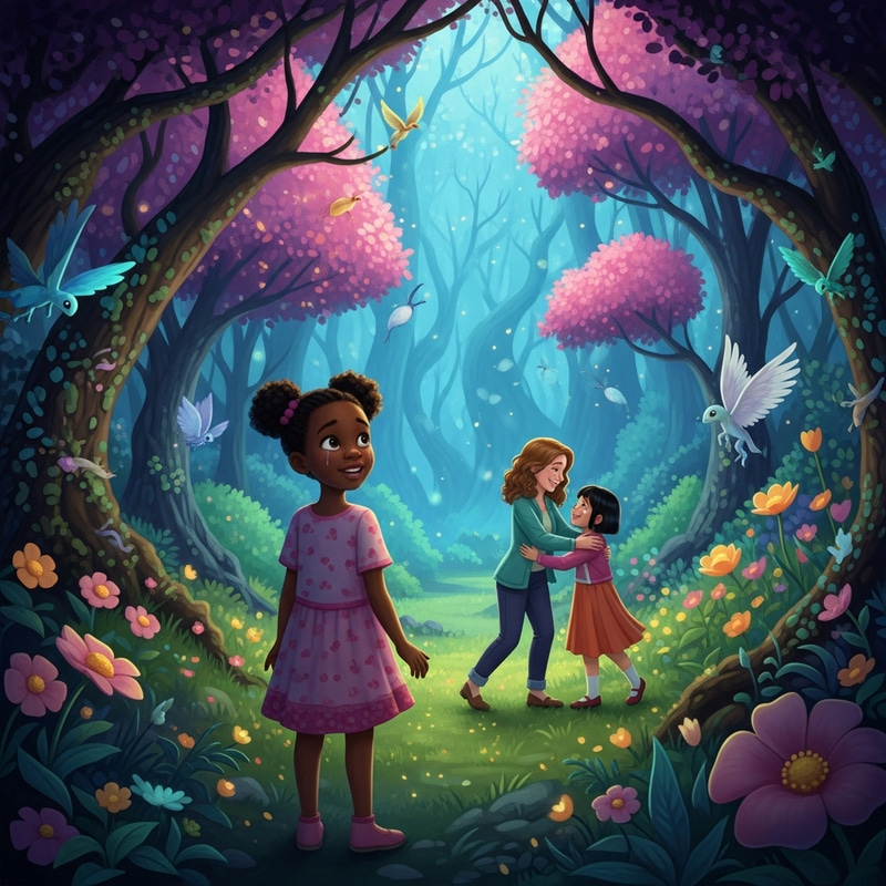 Enchanted Forest Sisters Reunion with Beautiful Girl Enchanted Forest Sisters Reunion with Beautiful Girl