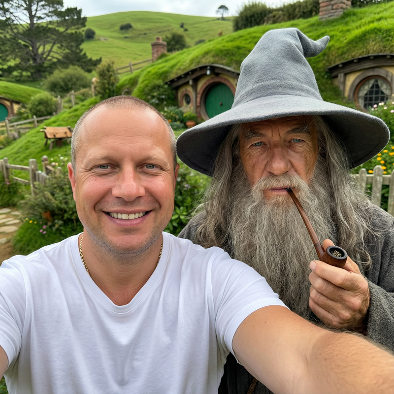 Epic Selfie with Gandalf the Grey