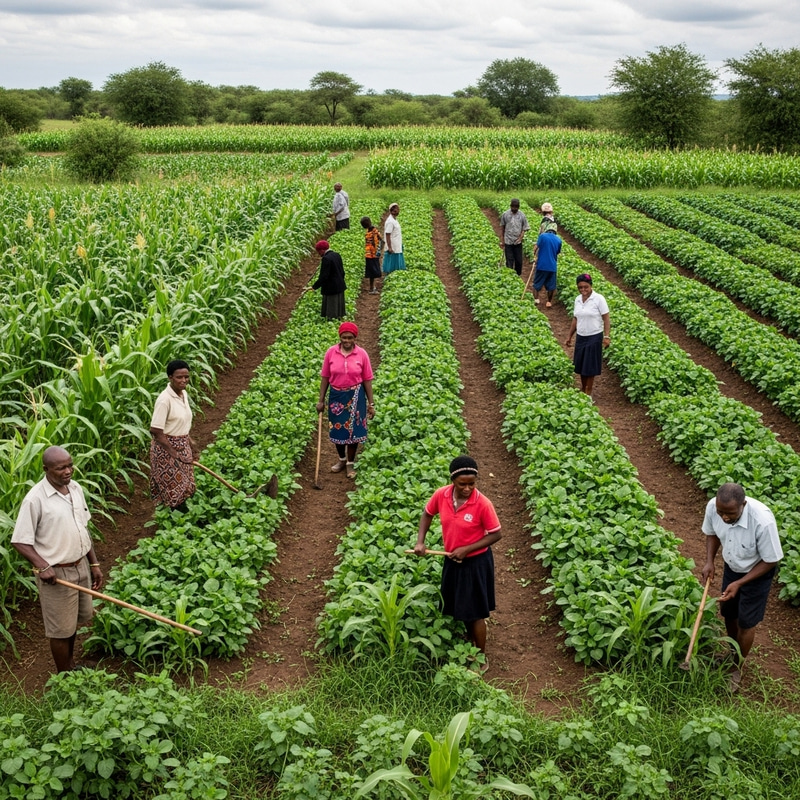 Zulu Tribe Agriculture: Cultivating Maize, Sorghum, and Vegetables