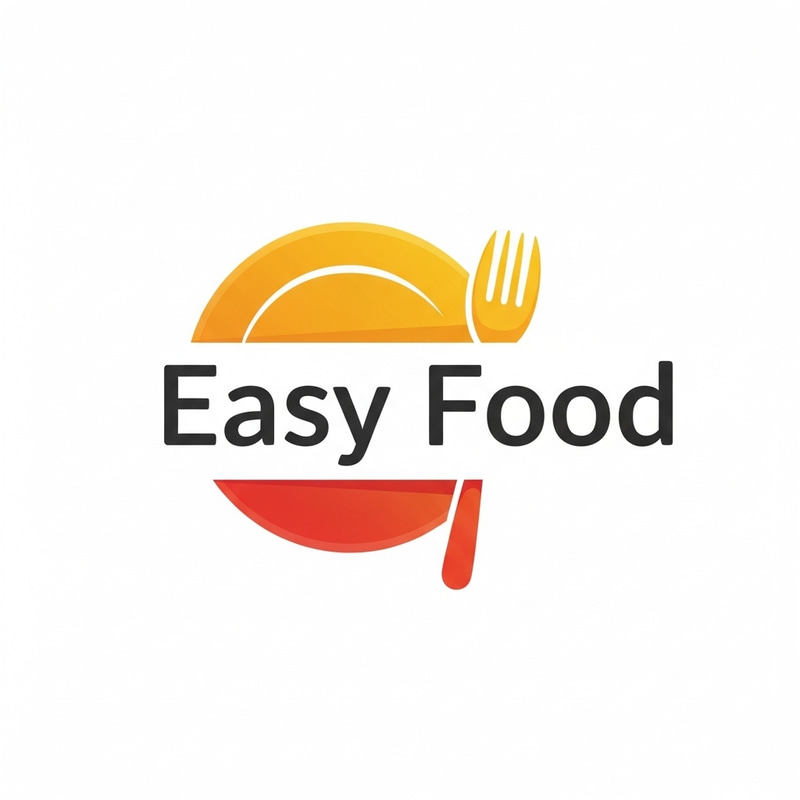 Easy Food: Engaging Meal Prep App Logo Design | Easy Food App Easy Food: Engaging Meal Prep App Logo Design | Easy Food App