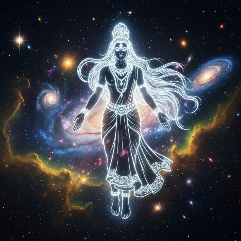 Un Dios: Ethereal Deity in Cosmic Light Un Dios: Ethereal Deity in Cosmic Light
