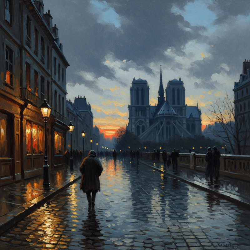 Victor Hugo-Inspired Impressionist Landscape Art Victor Hugo-Inspired Impressionist Landscape Art