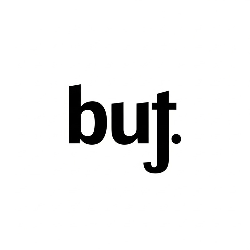 Bold 'But' Typography Design | Clean Sans Serif Style Bold 'But' Typography Design | Clean Sans Serif Style