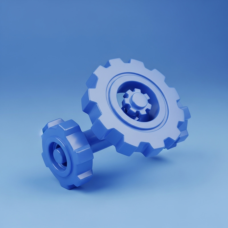 Mechanical Intelligent Icon: Smooth and Round Mechanical Intelligent Icon: Smooth and Round