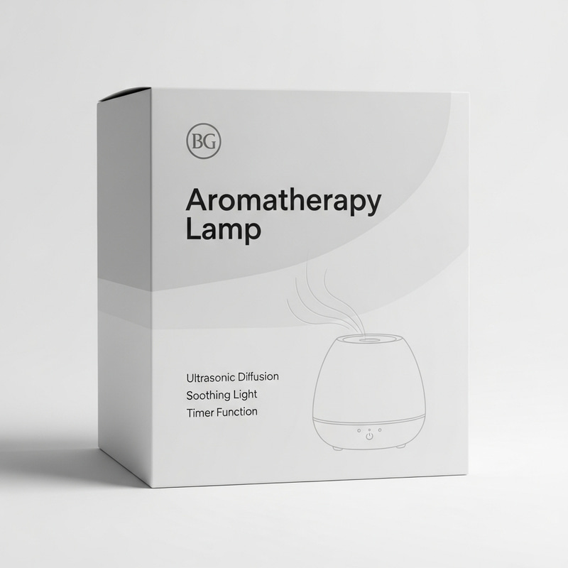 Minimalist Aromatherapy Lamp Packaging Design Minimalist Aromatherapy Lamp Packaging Design