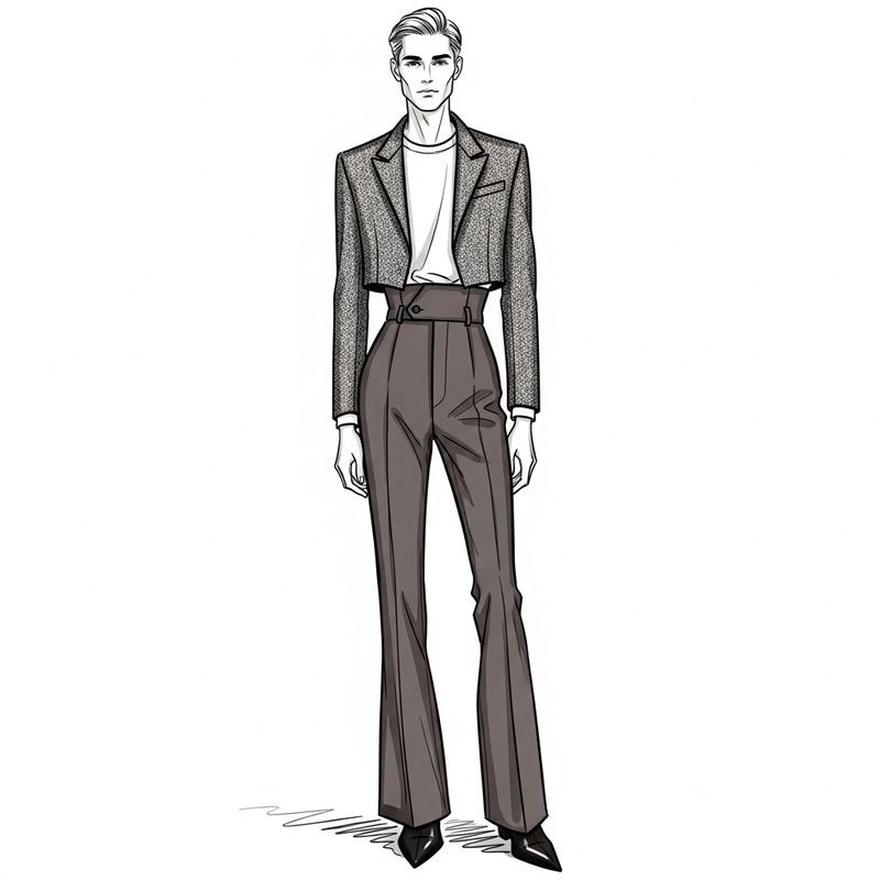 Sophisticated Men's Fashion Sketch & Style Inspiration