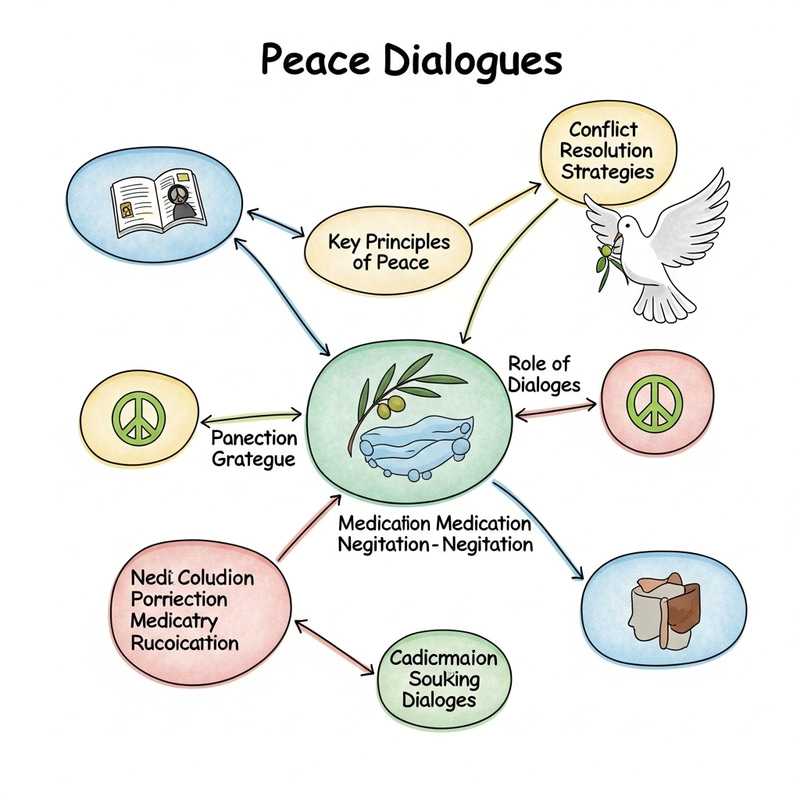 Mind Map of Peace Dialogues: Strategies & Mediation Mind Map of Peace Dialogues: Strategies & Mediation