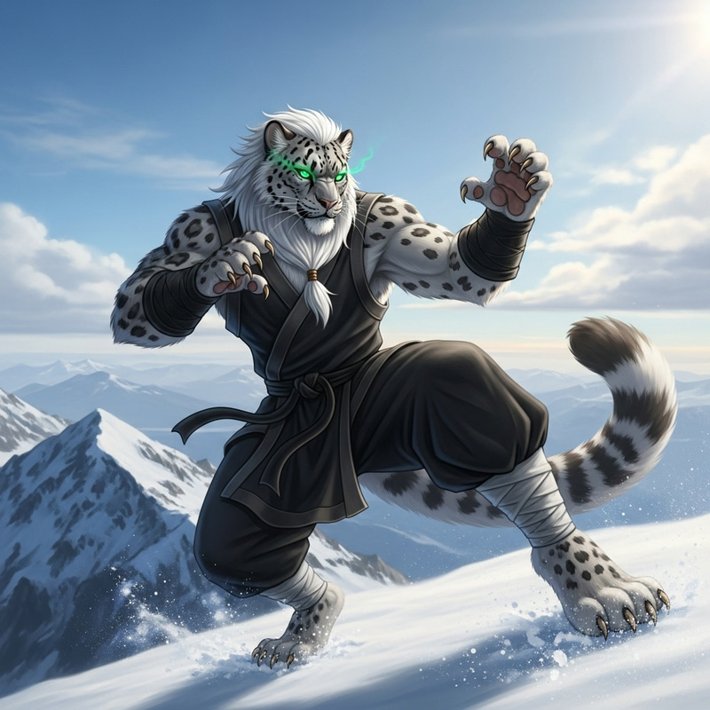 Tai Lung Martial Arts Snow Leopard Fight Stance Tai Lung Martial Arts Snow Leopard Fight Stance