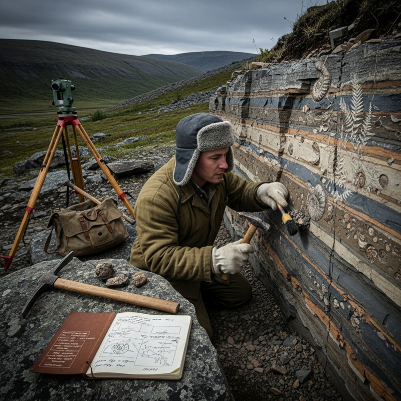 Soviet Geophysicist Discovers Jurassic Deposits
