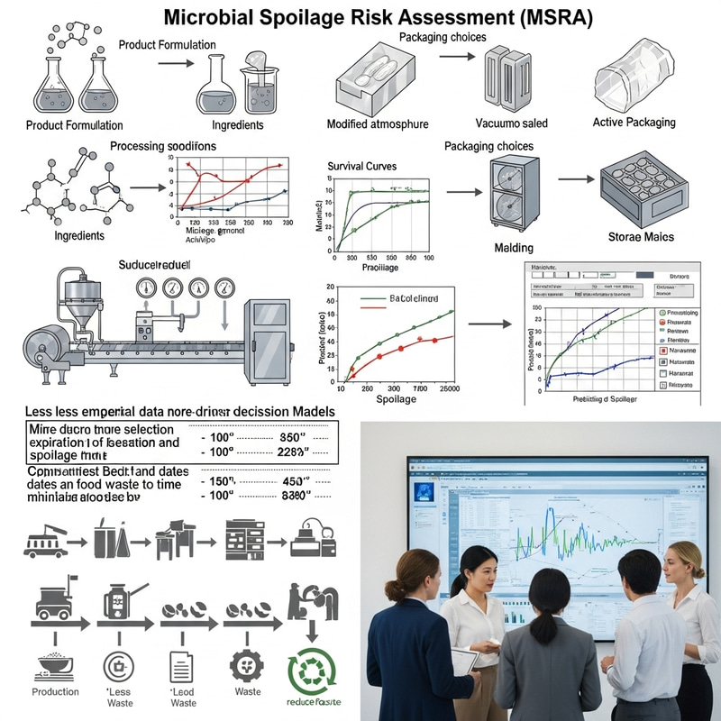 Guiding Sustainable Practices in Food Industry: Microbial Spoilage Risk Assessment Models