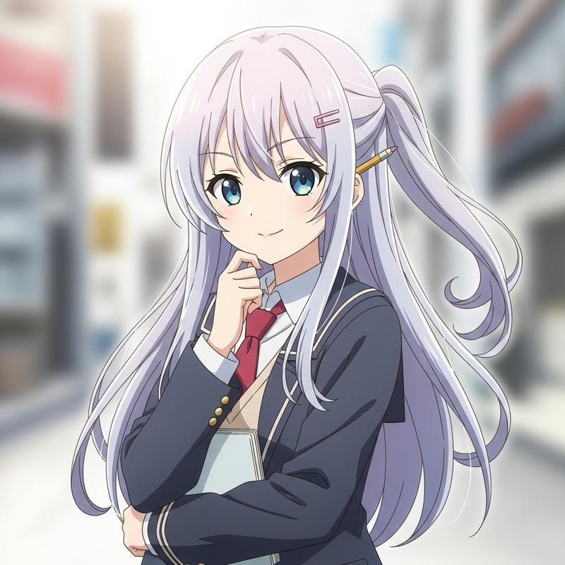 Sophisticated Anime Girl Art