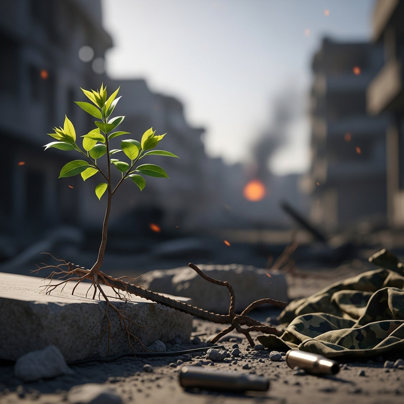 Hope Amidst Chaos: A Hyperrealism Artwork Hope Amidst Chaos: A Hyperrealism Artwork