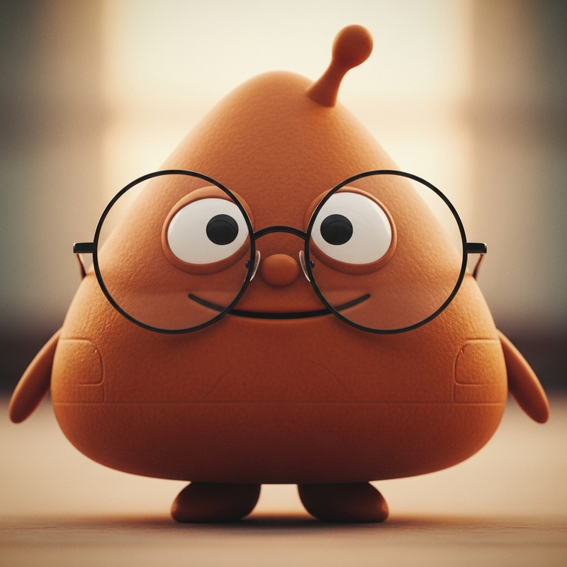 Pou with Glasses - Cute Character Image Pou with Glasses - Cute Character Image