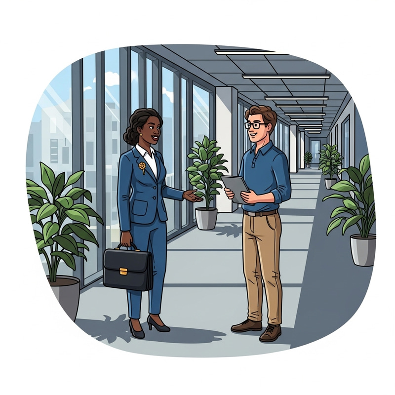 Business Professionals in Communication Dialogue Business Professionals in Communication Dialogue