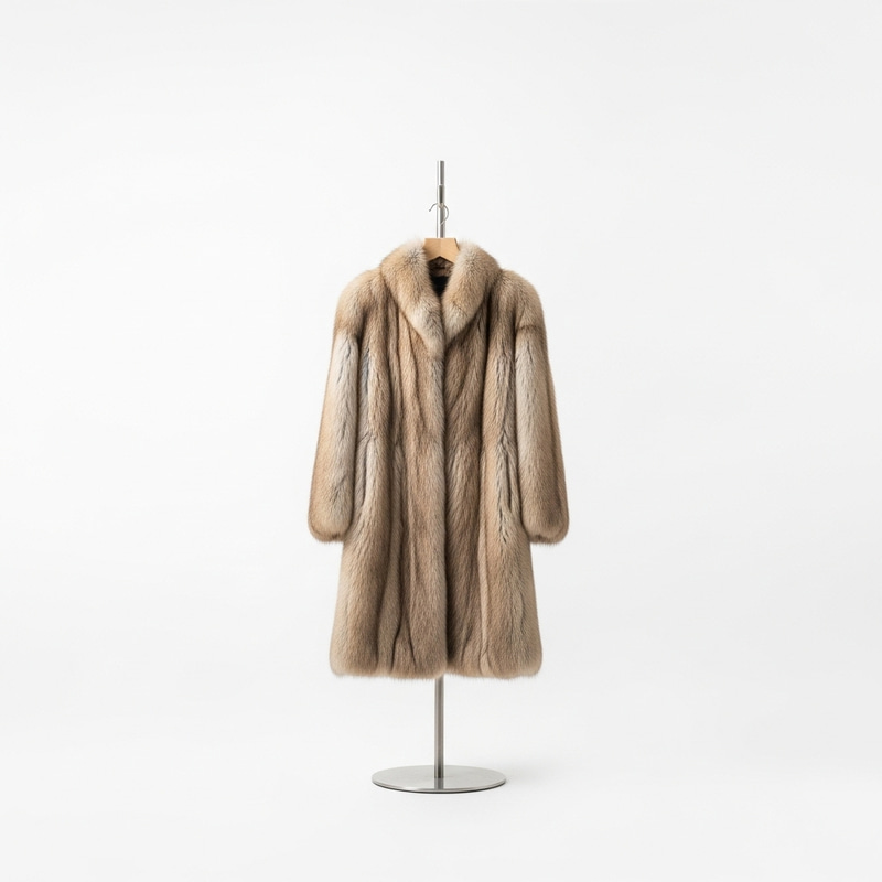 Chic Fur Coat on High Hanger - Elegant Fashion Styling Chic Fur Coat on High Hanger - Elegant Fashion Styling