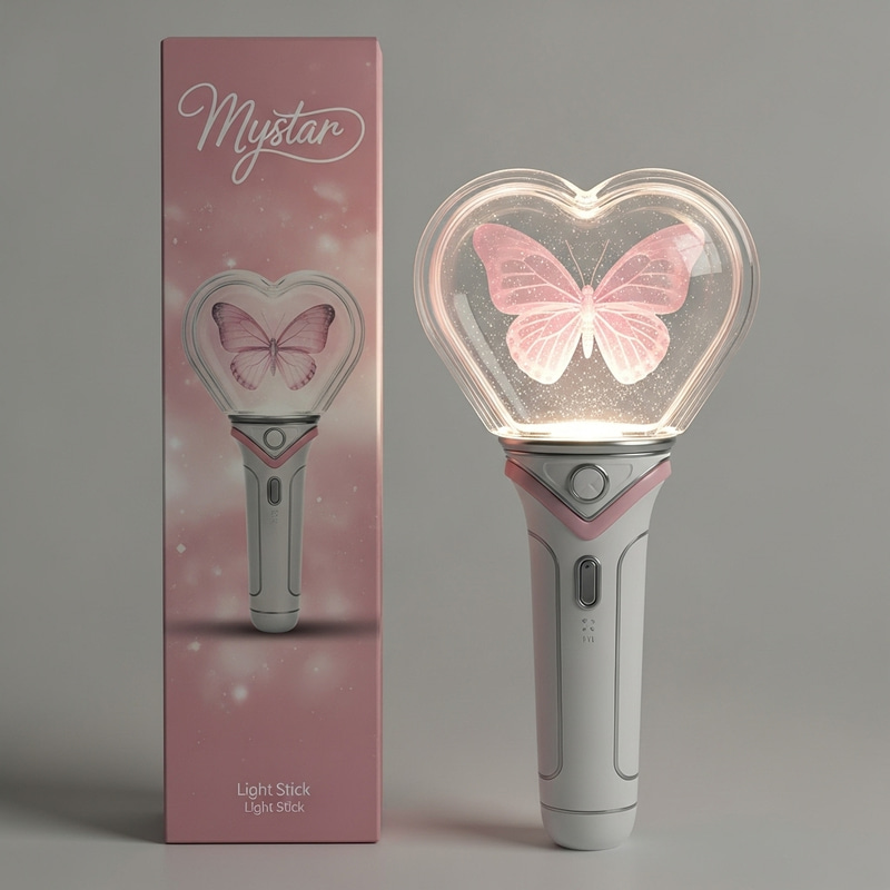 Unique Kpop Fan Lightstick with Butterfly Design Unique Kpop Fan Lightstick with Butterfly Design
