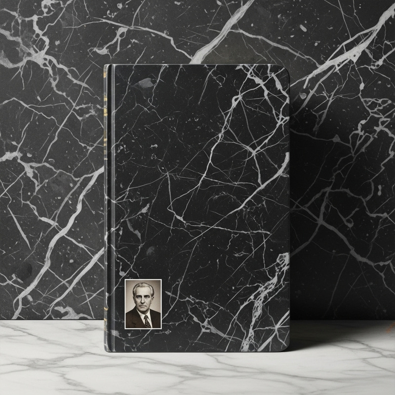 Realistic Black Marble Book with Author's Photo Realistic Black Marble Book with Author's Photo