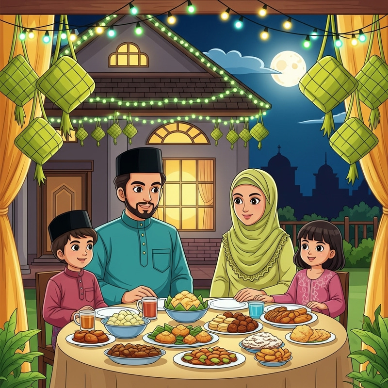 Selamat Menyambut Hari Raya Aidilfitri: South Asian Family Festivities Selamat Menyambut Hari Raya Aidilfitri: South Asian Family Festivities