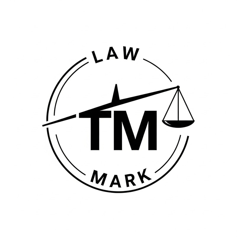 Black and White Lawyer Trademark Symbol - Legal Branding Icon Black and White Lawyer Trademark Symbol - Legal Branding Icon