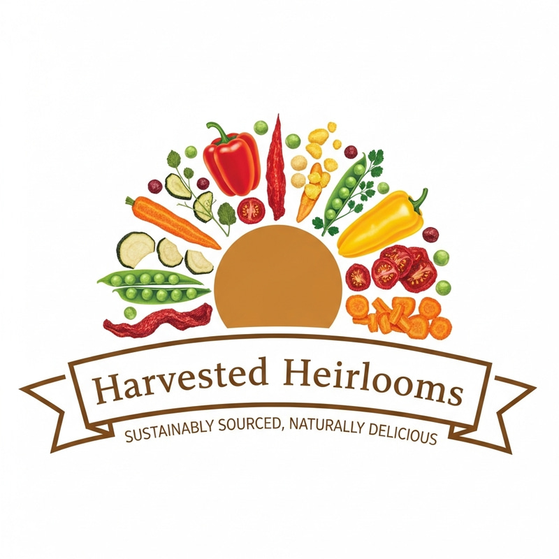 Dried Vegetables Logo with Creative Tagline Dried Vegetables Logo with Creative Tagline