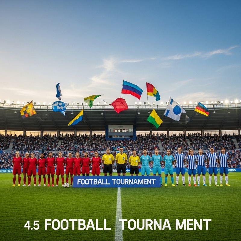 Exciting Soccer Team Match for Football Tournament Exciting Soccer Team Match for Football Tournament